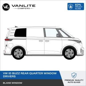 VW ID Buzz Rear Quarter Dummy Blanking Window R/H (Driver Side) Privacy Glass