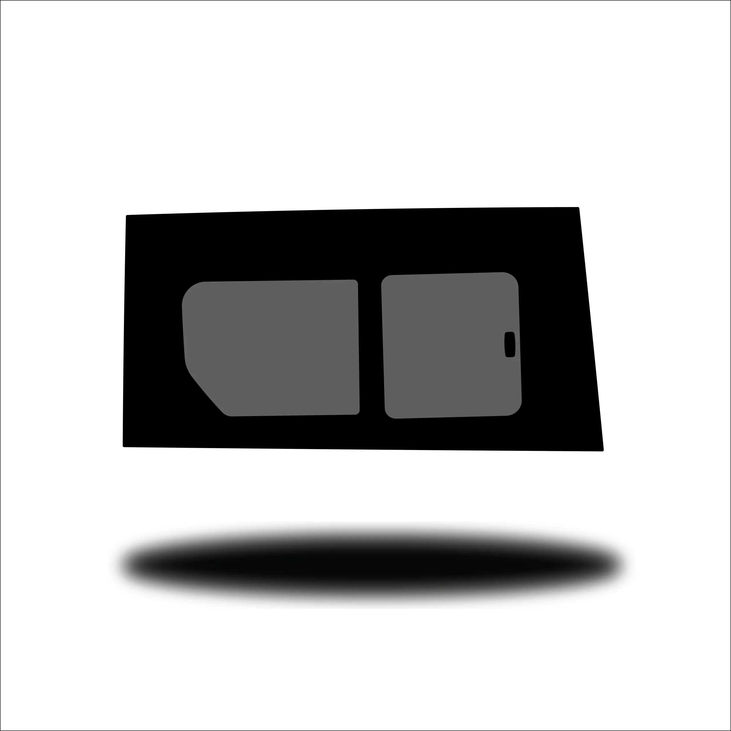 VW ID Buzz Side Load Door Front Panel Half Slider R/H (Driver Side) Privacy Glass - Image 2
