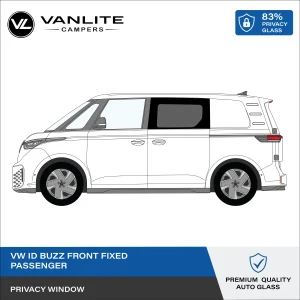 VW ID Buzz Side Load Door Front Panel Fixed Window L/H (Passenger Side) Privacy Glass