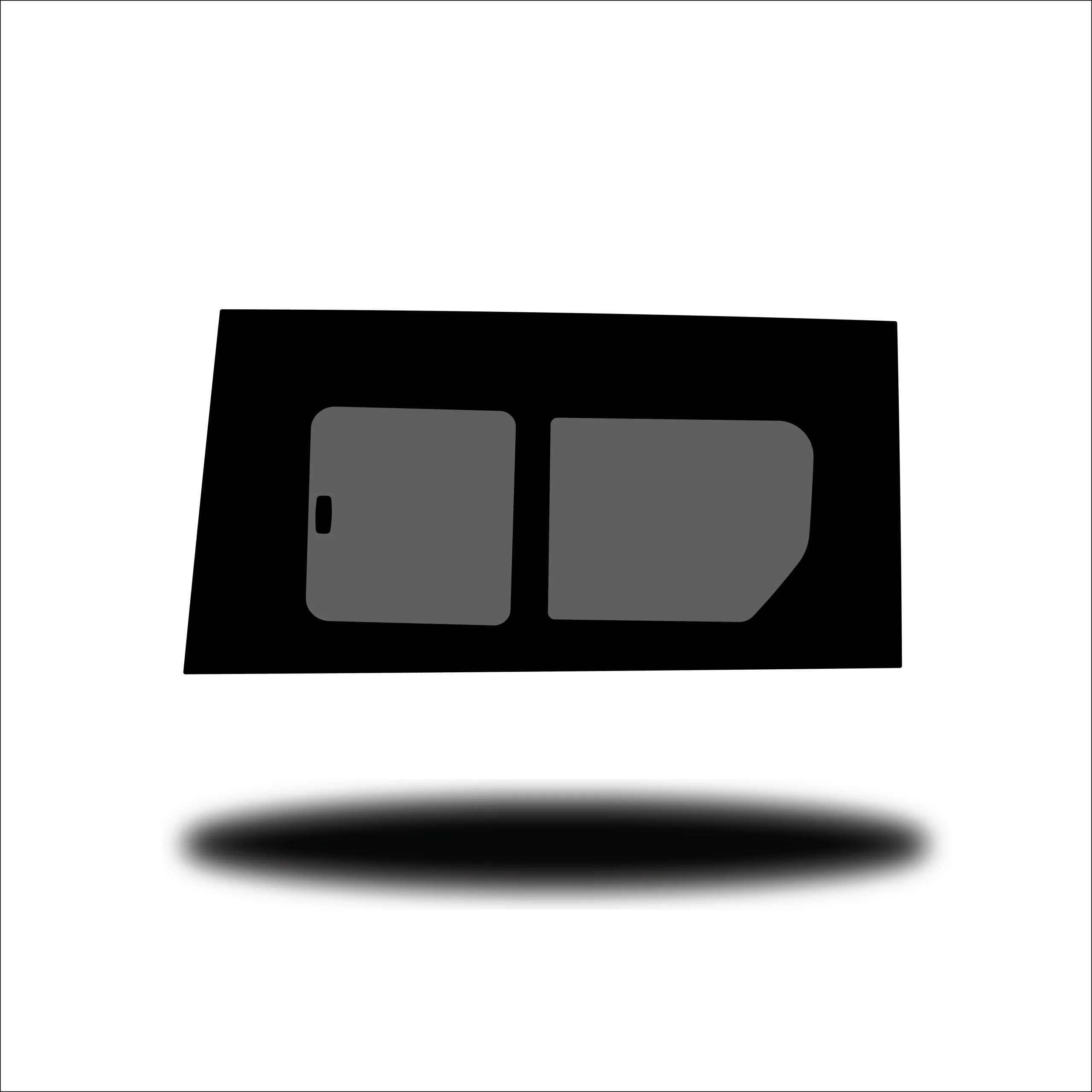VW ID Buzz Side Load Door Front Panel Half Slider L/H (Passenger Side) Privacy Glass - Image 2