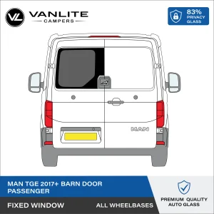 MAN TGE Barn Door Window L/H (Passenger Side) Privacy Glass