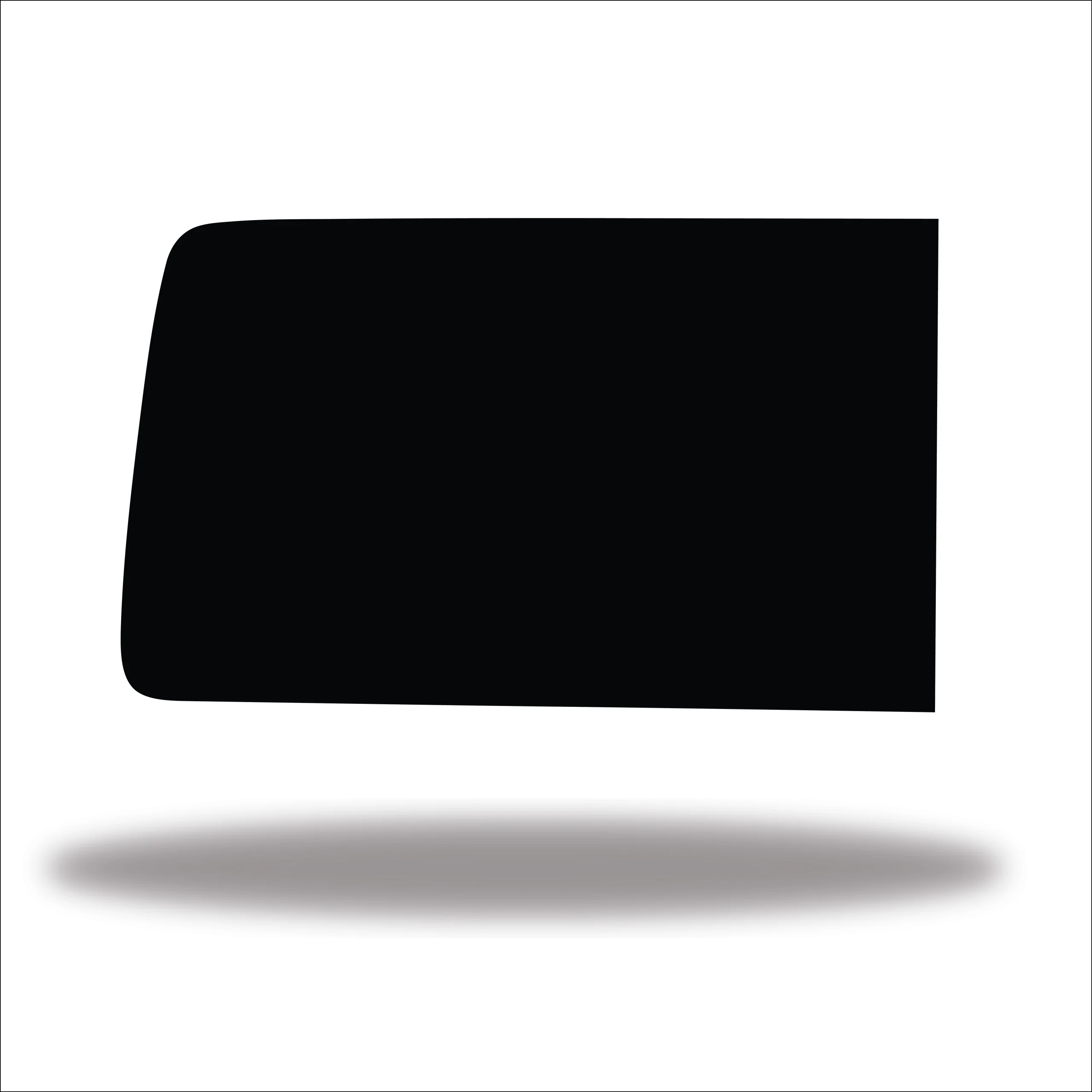 VW Transporter T5/T6/T6.1 Rear Quarter Window SWB R/H (Driver Side) Blank Glass - Image 2