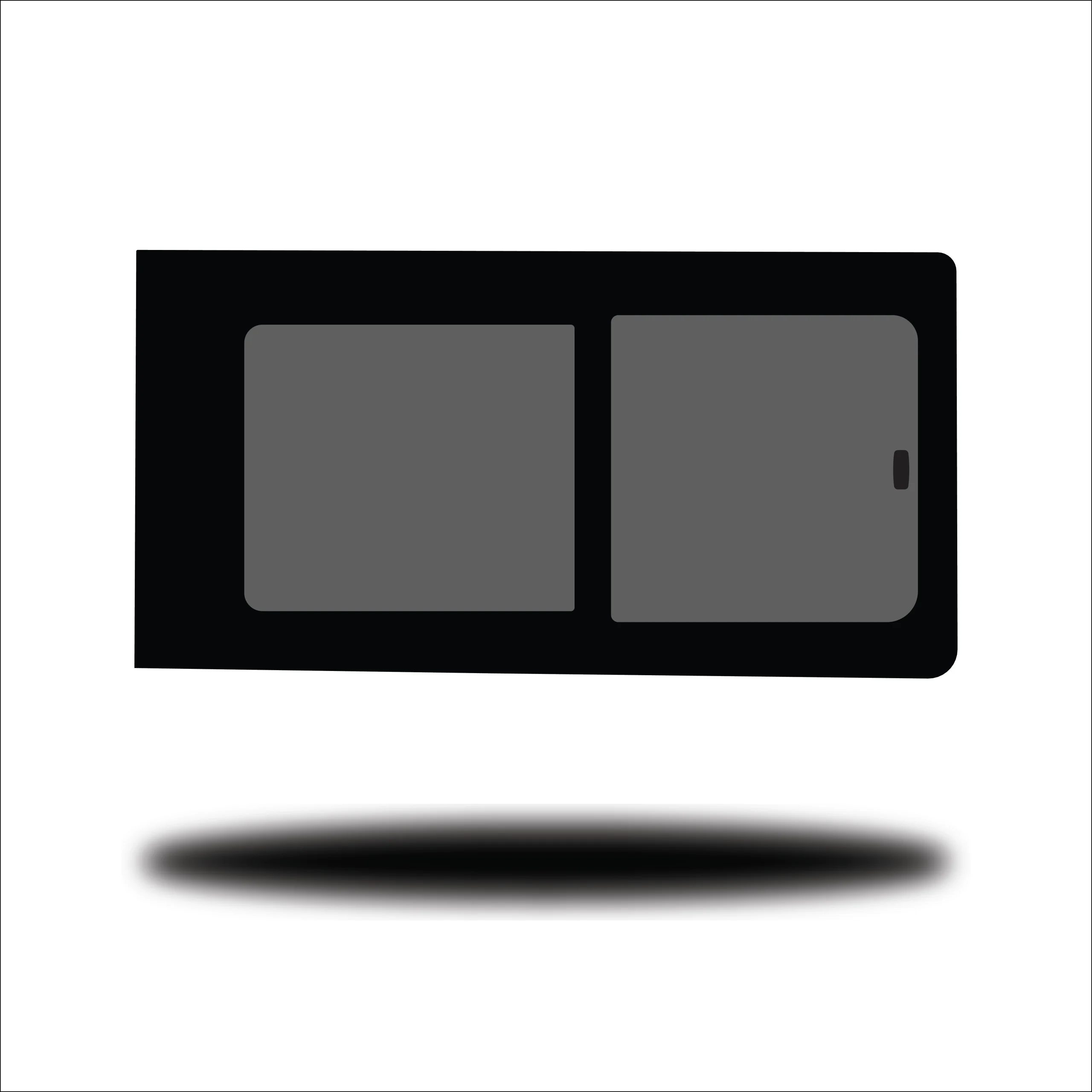 VW Transporter T5/T6/T6.1 Front Half Slider Window R/H (Driver Side) Privacy Glass - Image 2