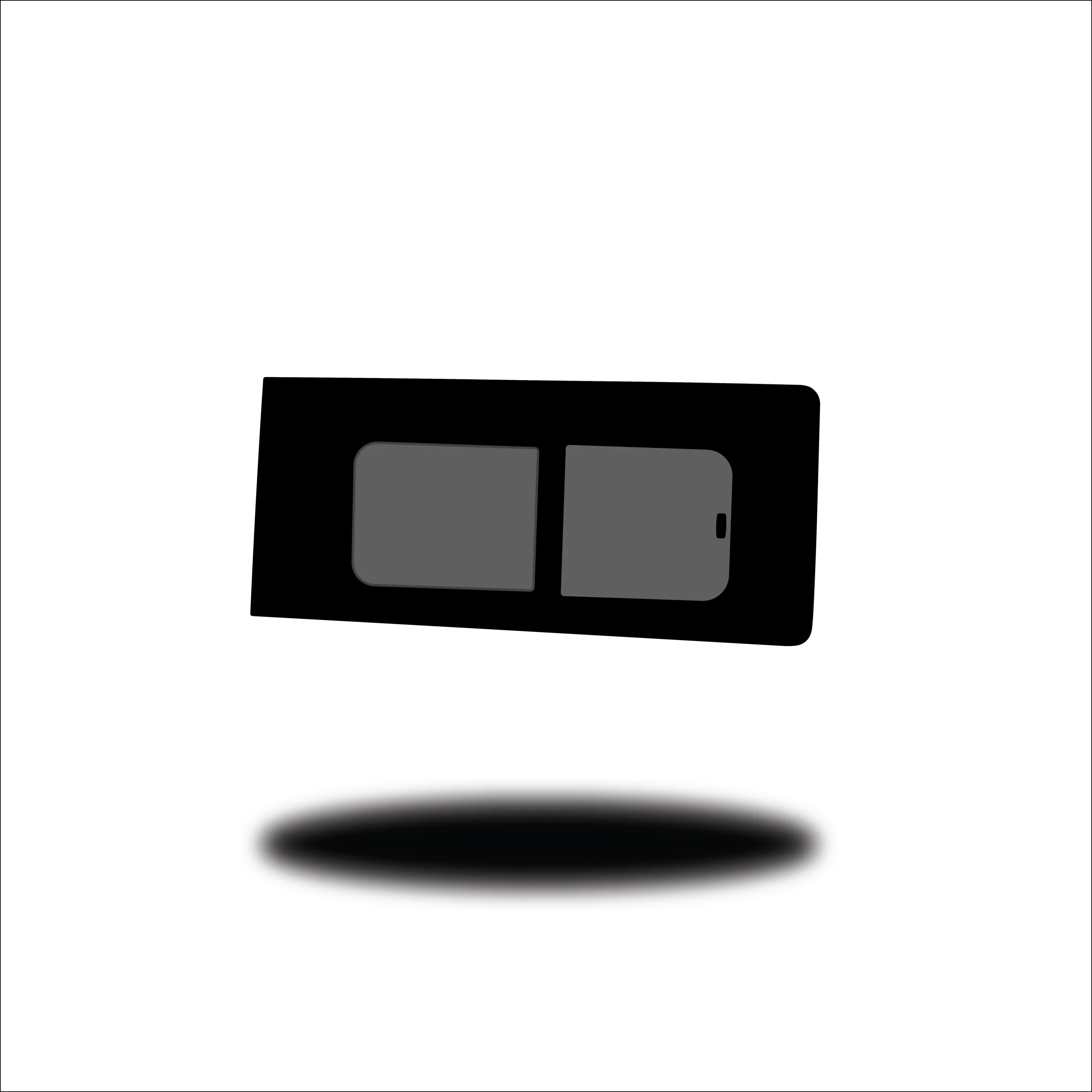 VW Transporter T7 Front Half Slider Window R/H (Driver Side) Privacy Glass - Image 2