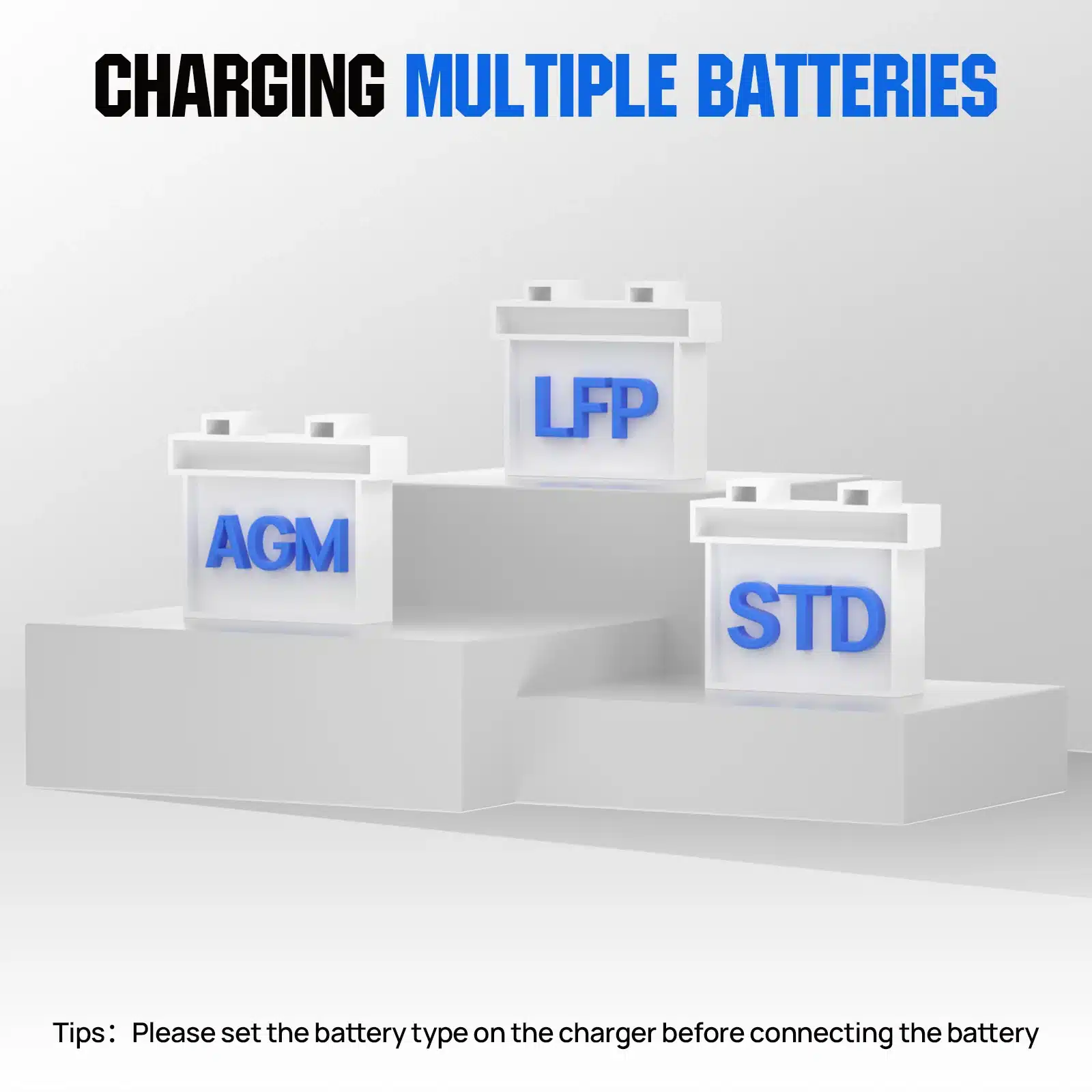 Eco-Worthy 12V/24V 20A Smart Battery Charger for Lithium Batteries - Image 2