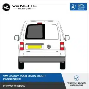 VW Caddy Maxi 2003-2021 Barn Door Window L/H (Passenger Side) Privacy Glass