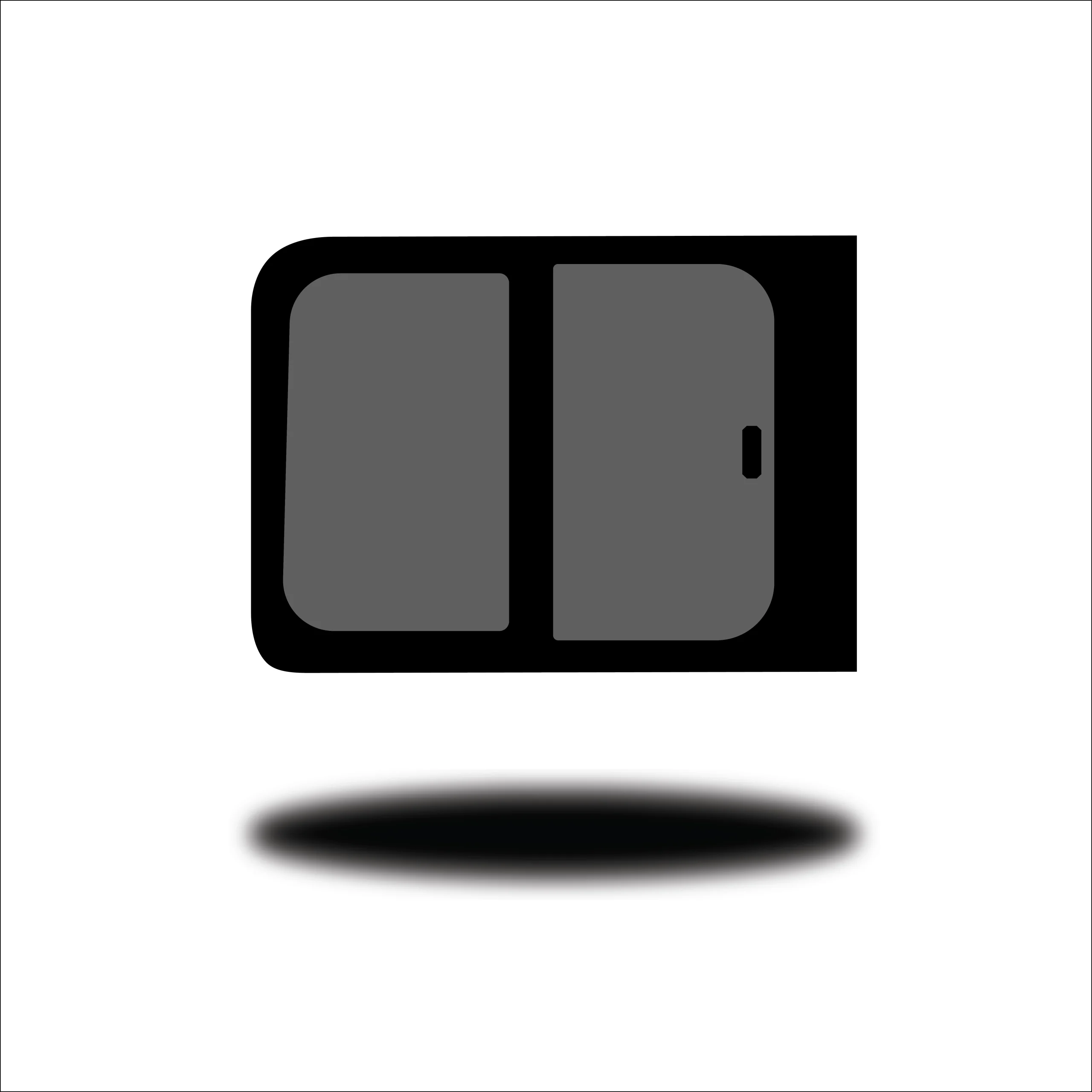VW Caddy Maxi 2003-2021 Half Slider Window L/H (Passenger Side) Privacy Glass - Image 2