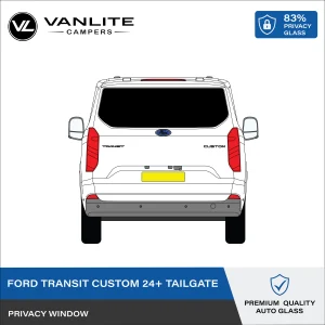 Ford Transit Custom 2024+ Tailgate Window Privacy Glass