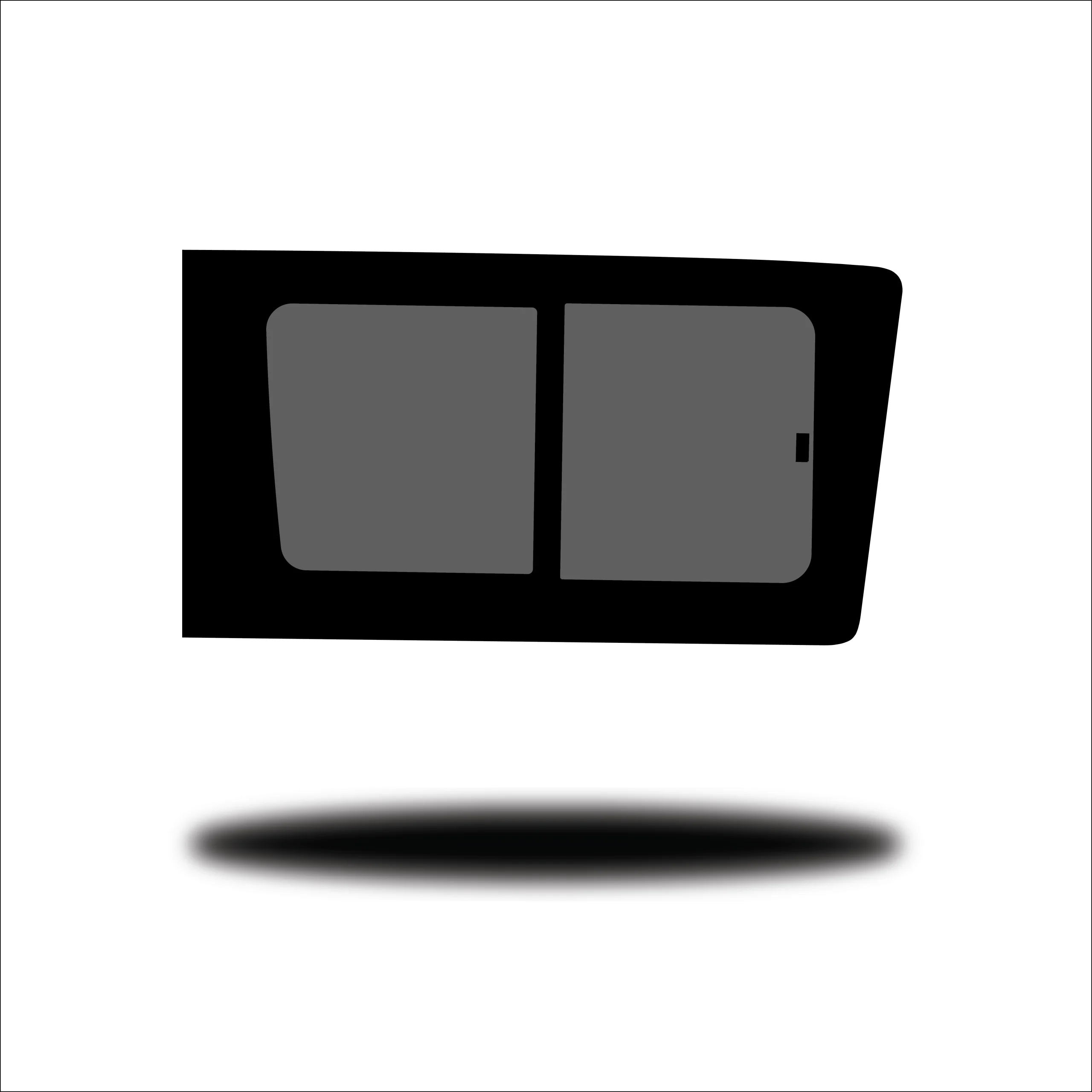 VW Crafter 2007-2018 / Mercedes Sprinter 2006+ Front Half Slider Window R/H (Driver Side) Privacy Glass - Image 2