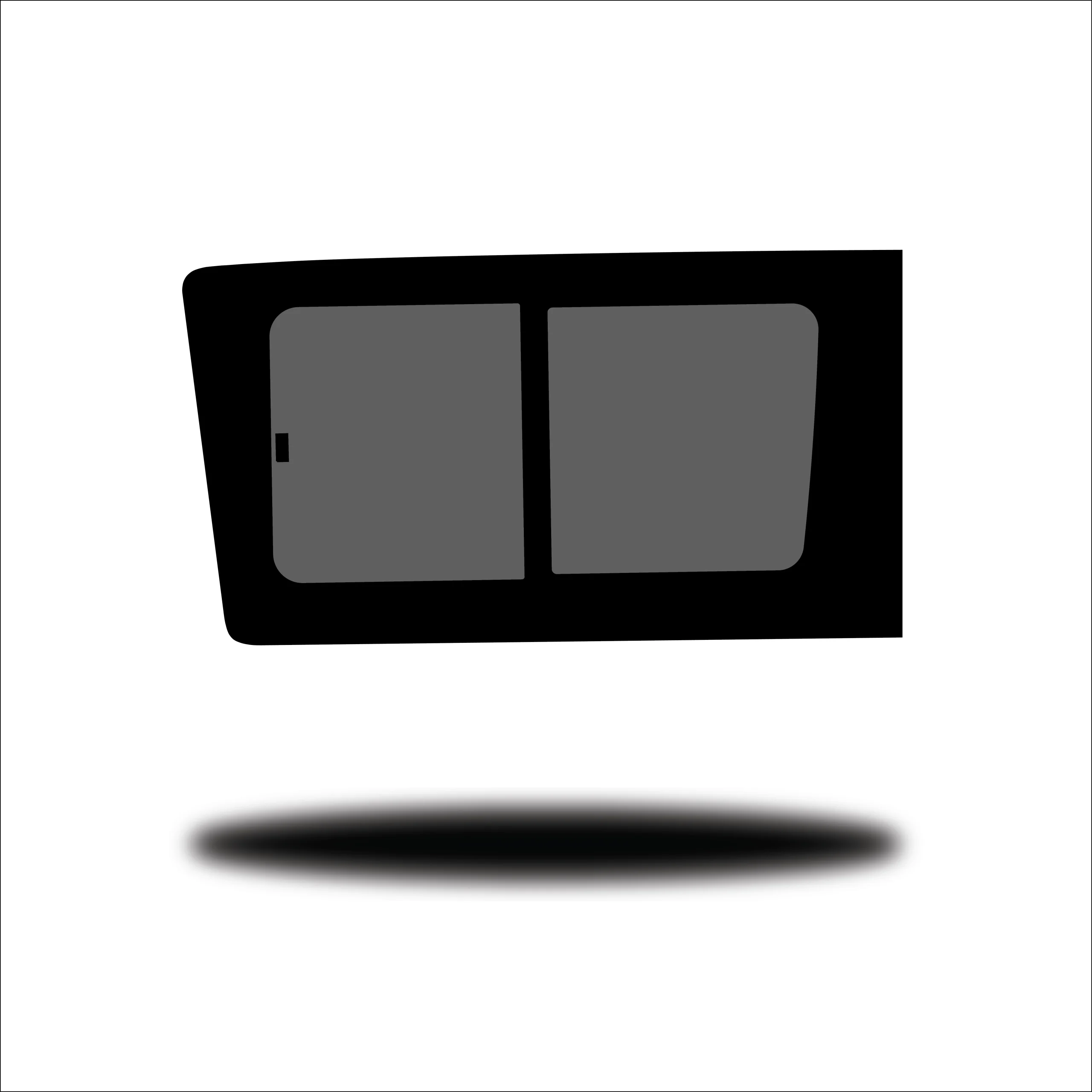 VW Crafter 2007-2018 / Mercedes Sprinter 2006+ Front Half Slider Window L/H (Passenger Side) Privacy Glass - Image 2