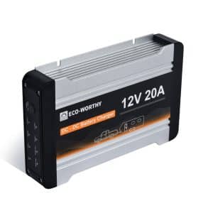 Eco-Worthy 12V 20A DC to DC Charger with Built-In MPPT Solar Controller