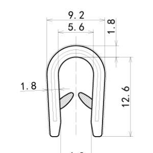 Medium U-Channel Window Trim – RU-ET-01 – 4m